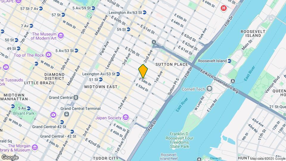 324 E 54th St Map and Location Details