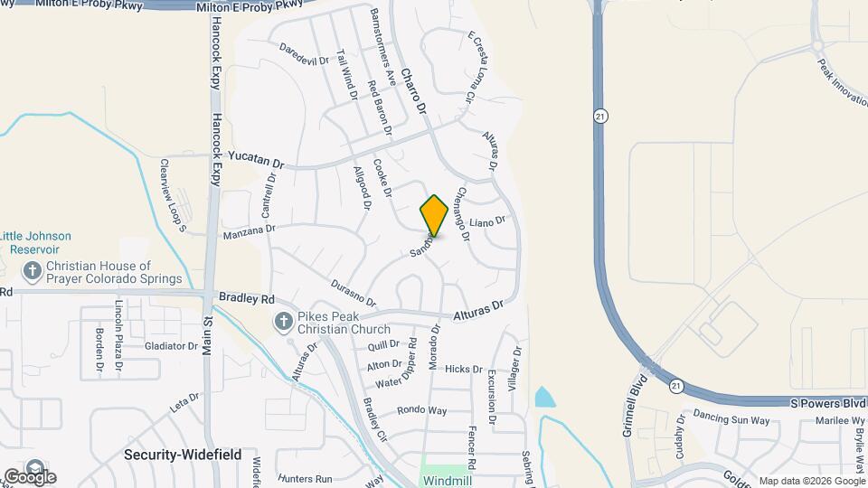 4125 Sandberg Dr Mapa y Detalles de la Ubicación