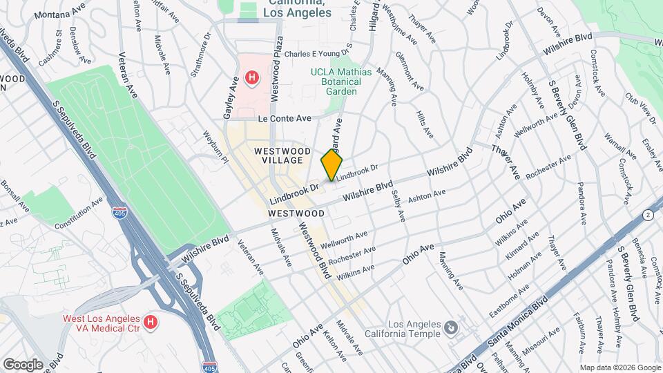 10840 Lindbrook Dr, Unit 9 Mapa y Detalles de la Ubicación