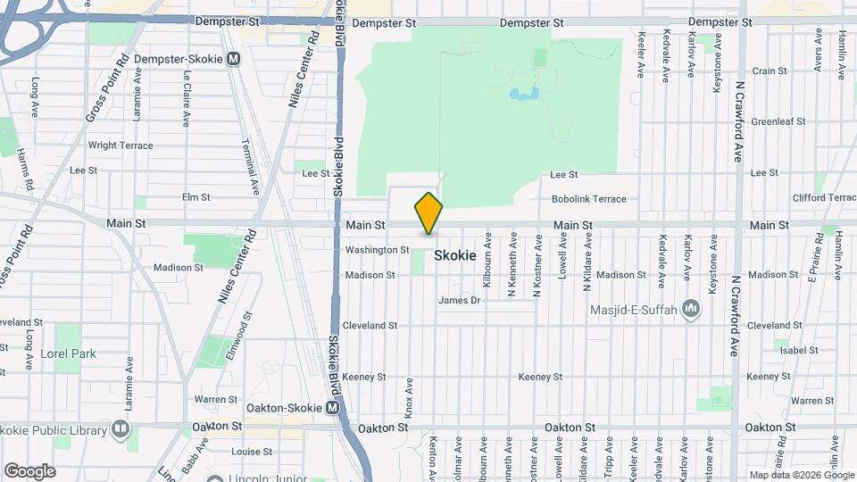 4610 Washington St, Unit 4656 Washington Skokie Map and Location Details