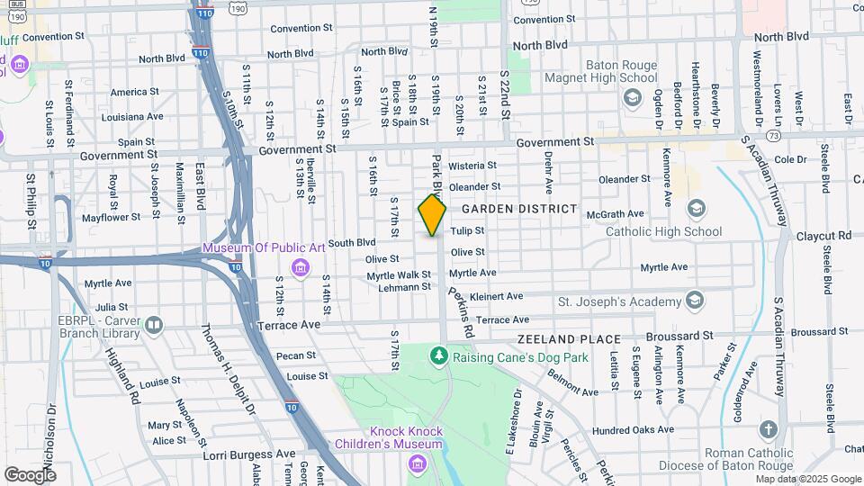914 Park Blvd Map and Location Details