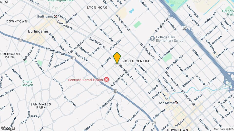 445 N San Mateo Dr Map and Location Details