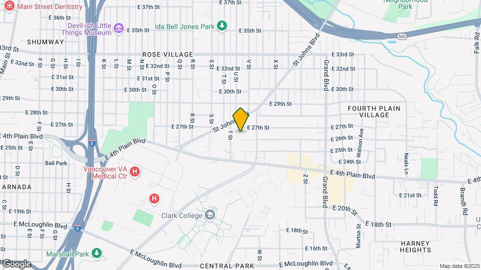 2605 T St Mapa y Detalles de la Ubicación