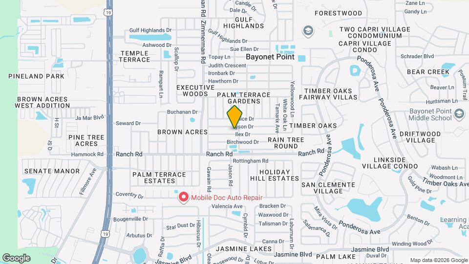 7625 Ilex Dr Map and Location Details