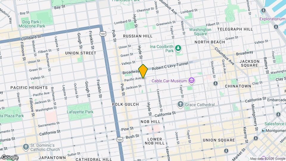 1551 Hyde St Map and Location Details