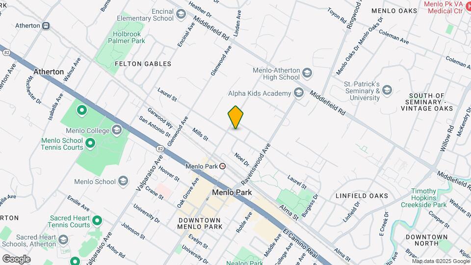 1150 Laurel St Map and Location Details