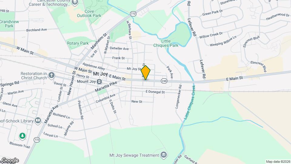 206 E Main St, Unit Apt 3 Map and Location Details