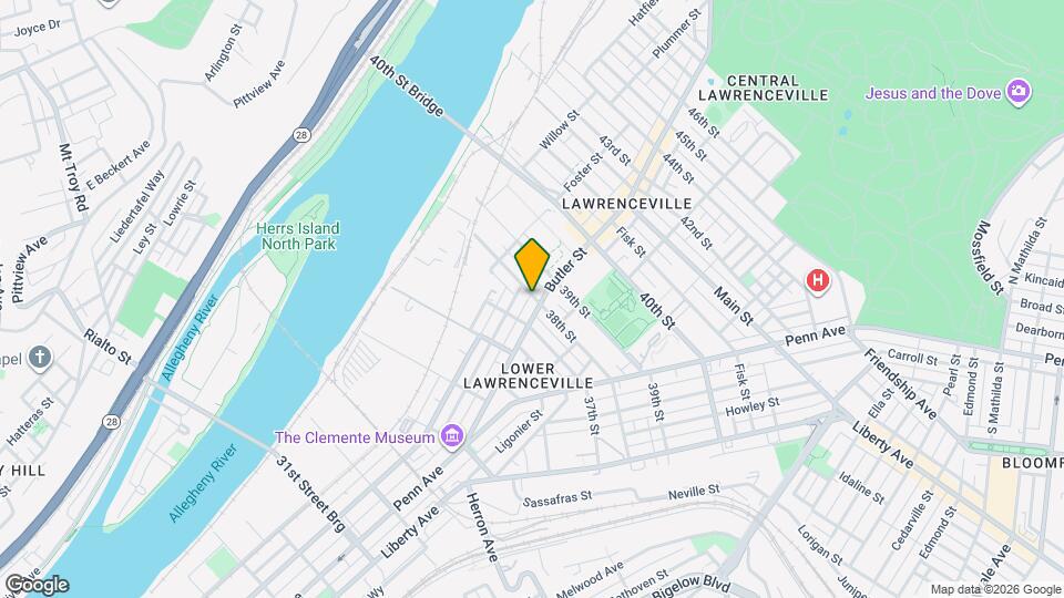 3725 Butler St Map and Location Details