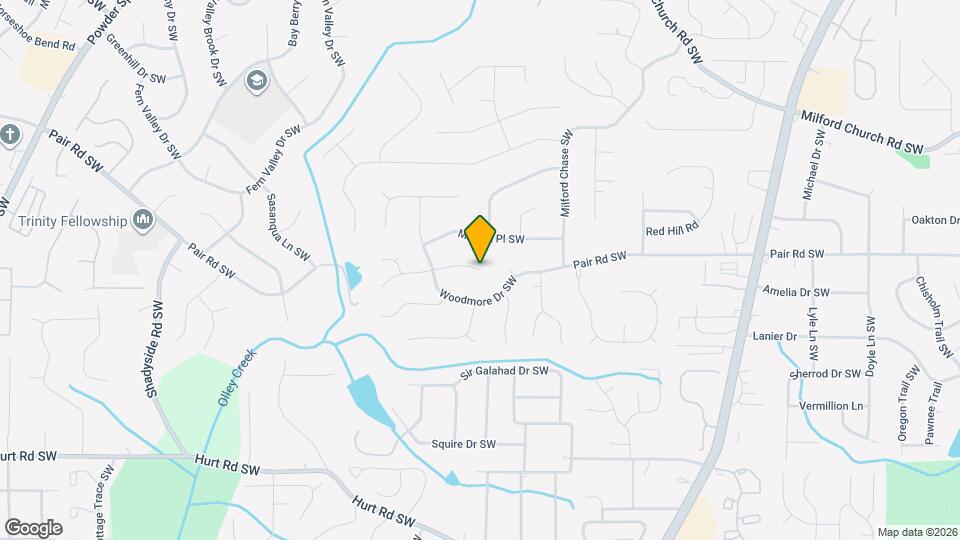 1703 Silverchase Dr SW Map and Location Details