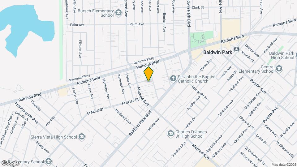 3831 Bresee Ave Mapa y Detalles de la Ubicación