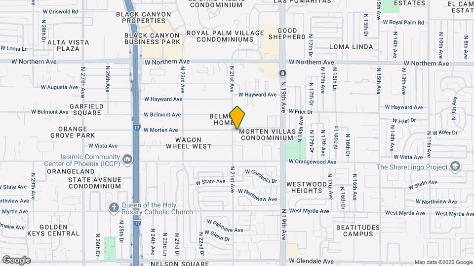 7549 N 21st Ave Map and Location Details
