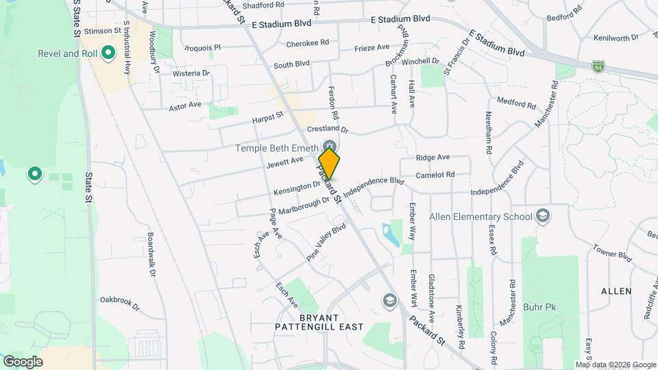 2411 Packard St Map and Location Details