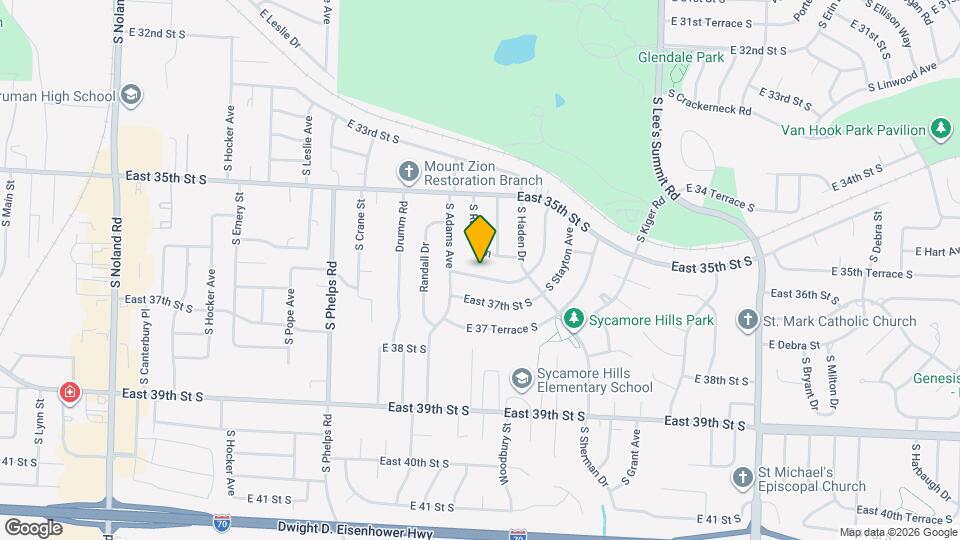 15300 E 36th Terrace S Map and Location Details