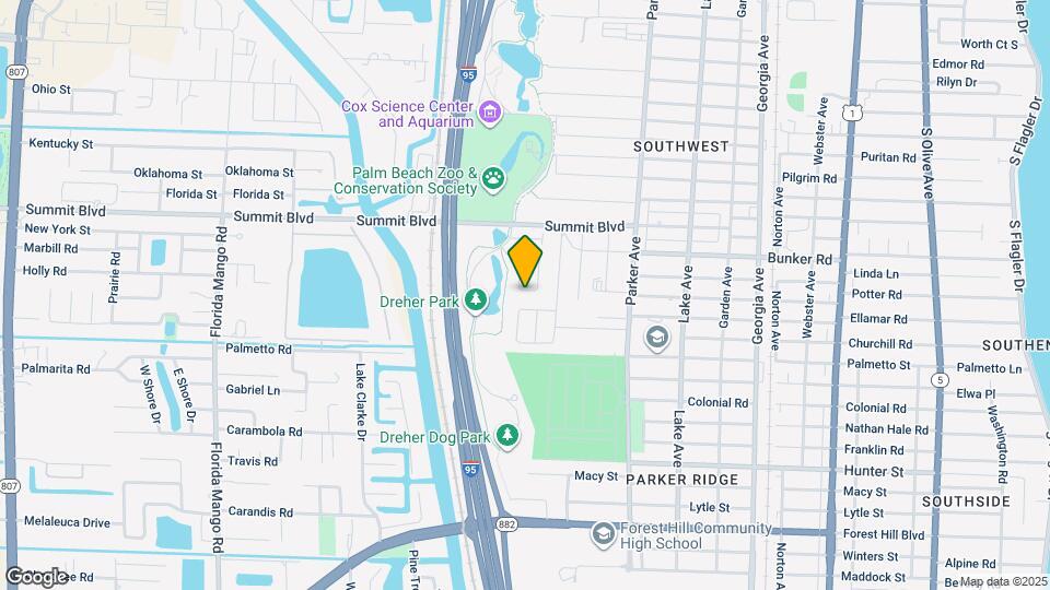 1032 Park Cir W Map and Location Details