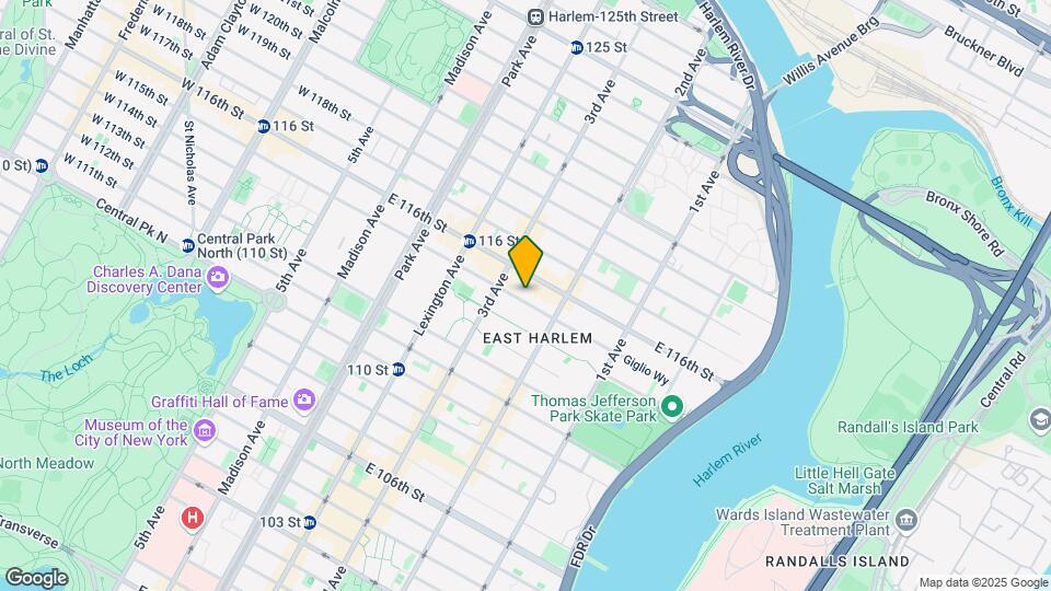 223 E 115th Mapa y Detalles de la Ubicación