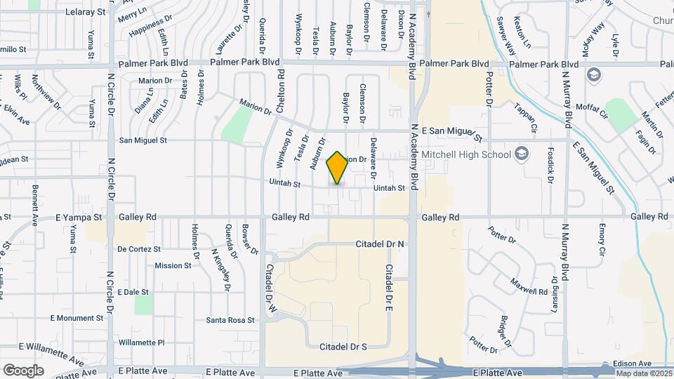 3559 E Uintah St Map and Location Details