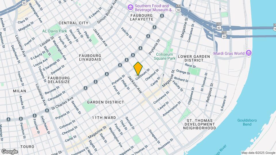 1400 Josephine St Mapa y Detalles de la Ubicación