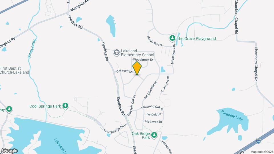 10135 Ridgewood Oak Dr Map and Location Details