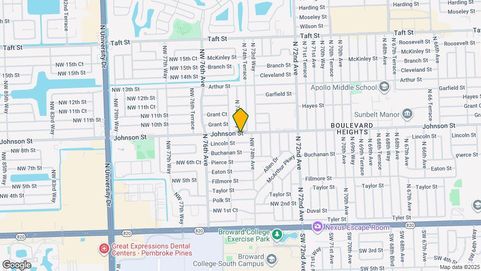 7440 Johnson St Mapa y Detalles de la Ubicación