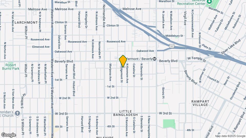 200 N Edgemont St Map and Location Details
