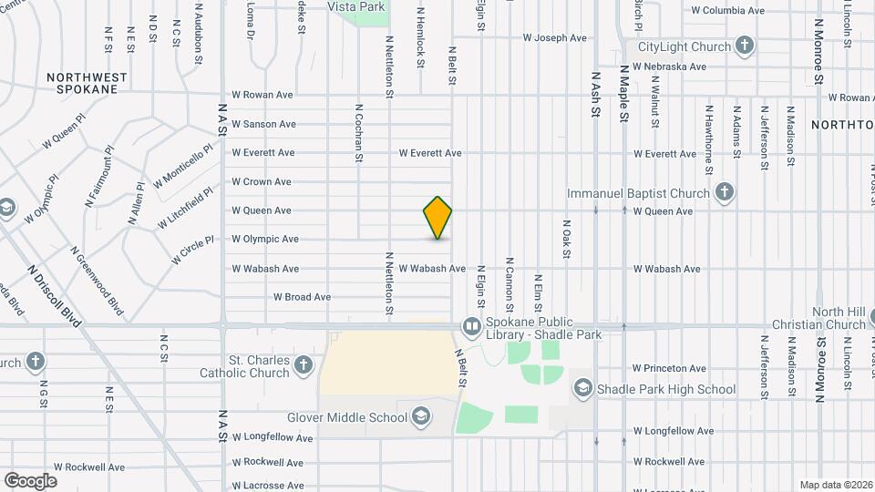 2211 W Olympic Ave Map and Location Details
