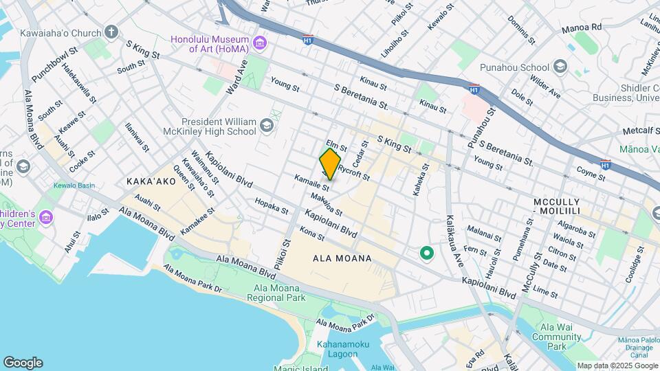 1244 Kamaile St Mapa y Detalles de la Ubicación