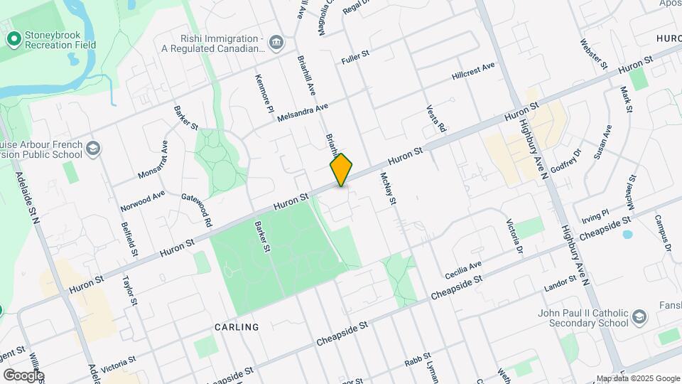 955-955 Huron St Map and Location Details