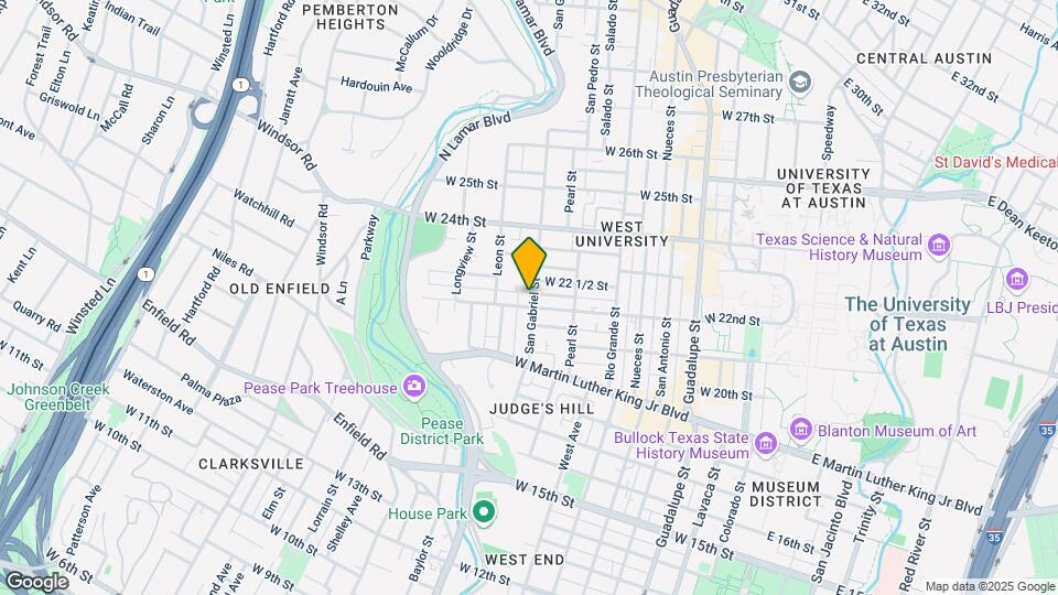 2200 San Gabriel St Map and Location Details
