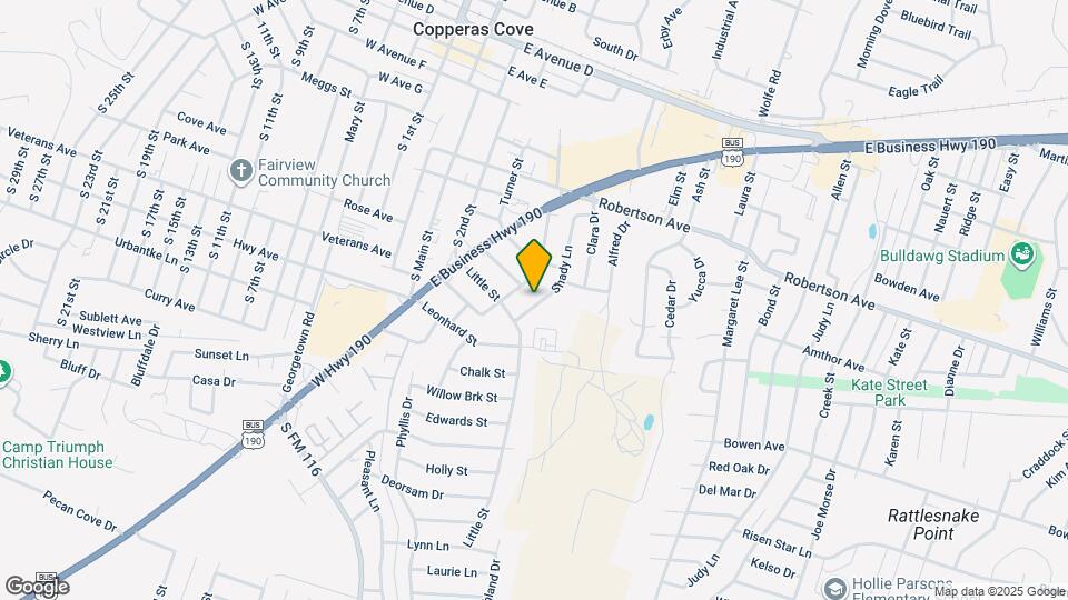 802 Shady Ln Map and Location Details