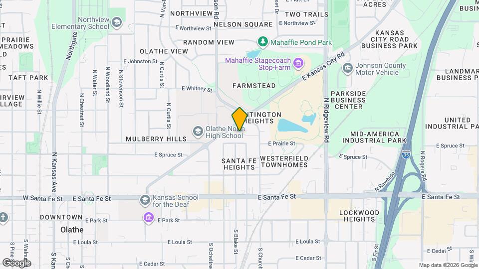 1013 E Huntington Pl Map and Location Details
