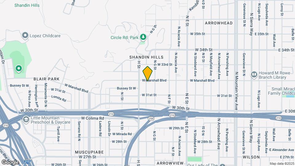 751 W Marshall Blvd Map and Location Details