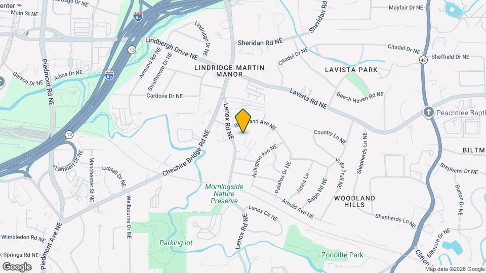 2151 Lenox Rd NE Mapa y Detalles de la Ubicación