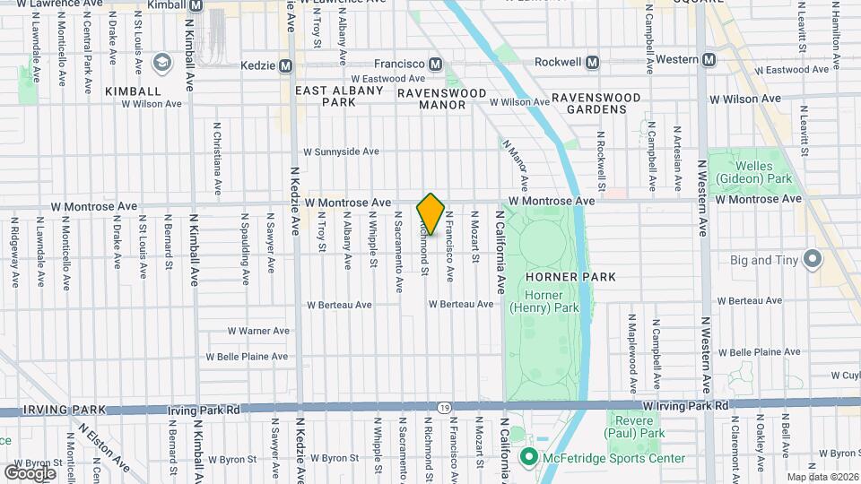 4309 N Richmond St, Unit 2 Mapa y Detalles de la Ubicación