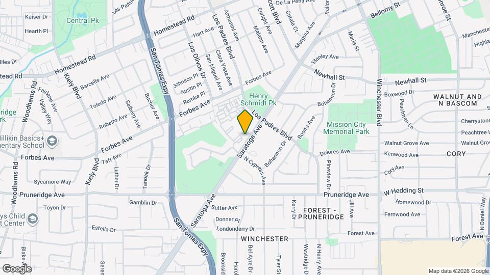 444 Saratoga Ave, Unit GO ID1633373P Map and Location Details