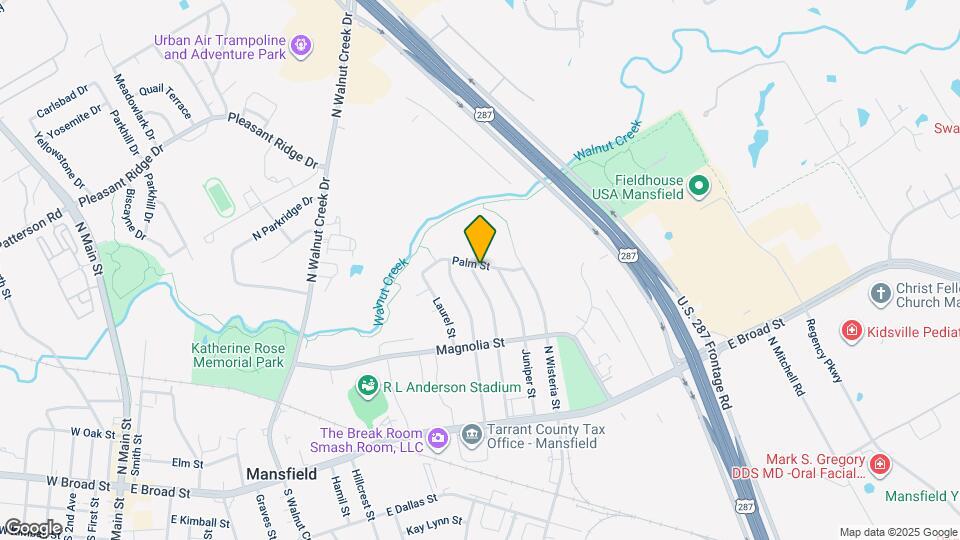 1302 Palm St Map and Location Details