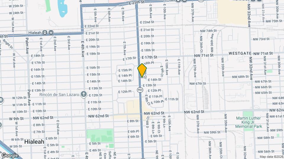 1401 E 8th Ave Map and Location Details