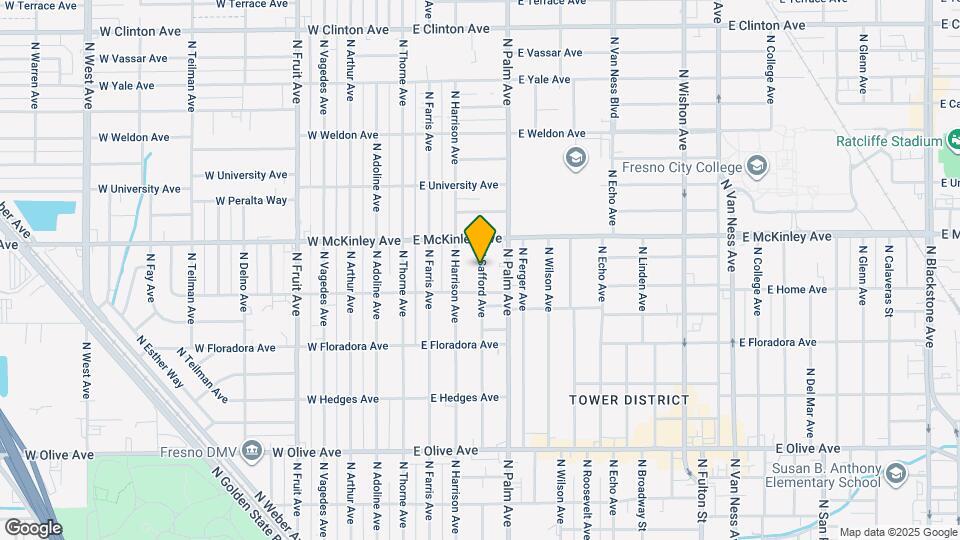 1539 N Safford Ave Map and Location Details