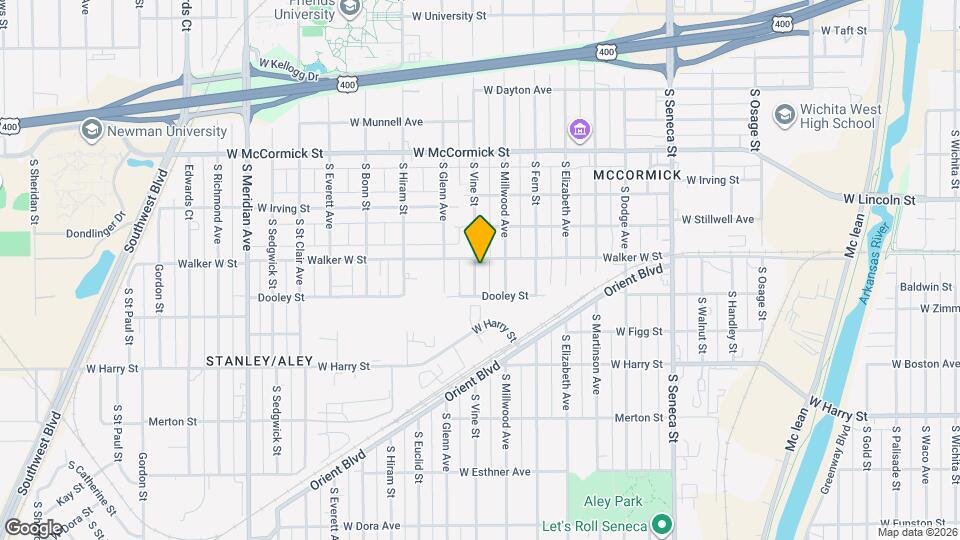1316 S. Vine St. Map and Location Details