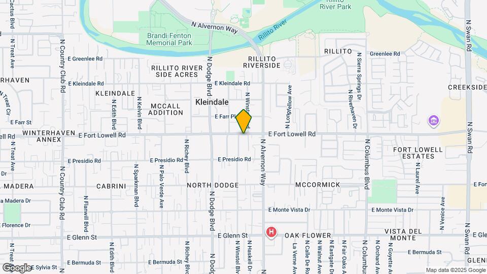 3820 E Fort Lowell Rd Mapa y Detalles de la Ubicación