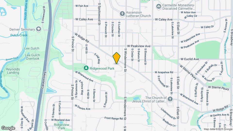 6645 S Crocker Way Map and Location Details