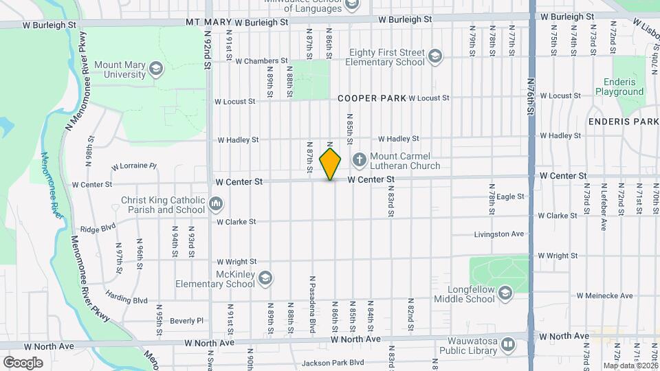 8605 W Center St Map and Location Details