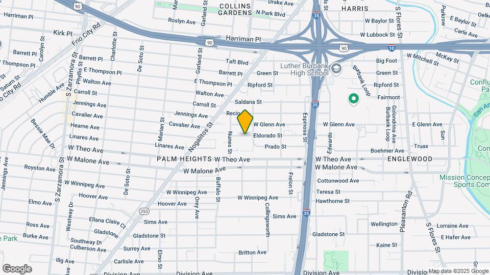 1014 Eldorado St Map and Location Details
