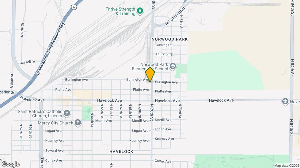 4525 N 70th St Map and Location Details