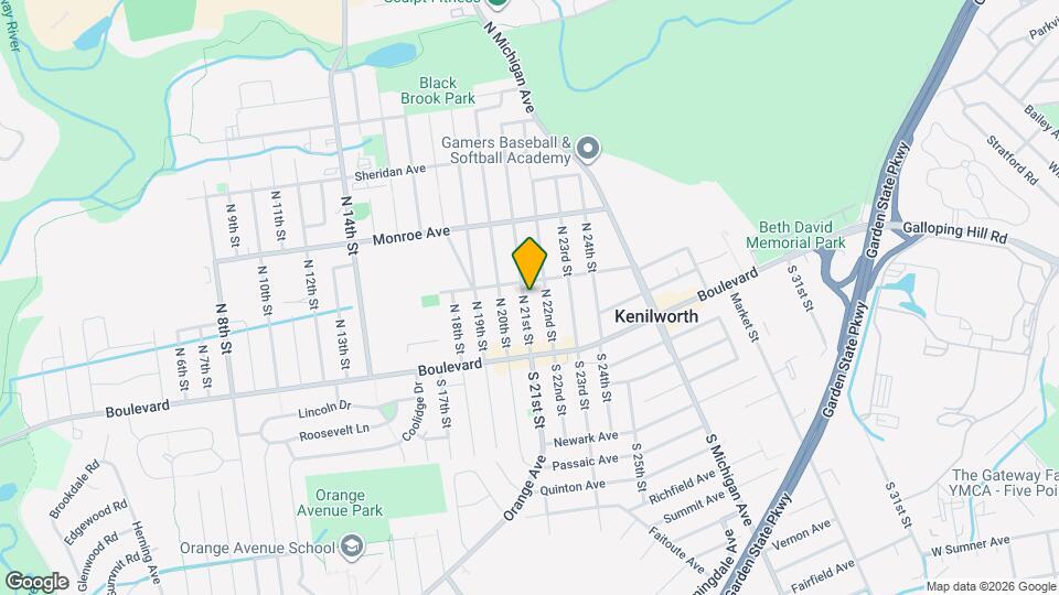 45 N 21st St, Unit 2nd floor Map and Location Details