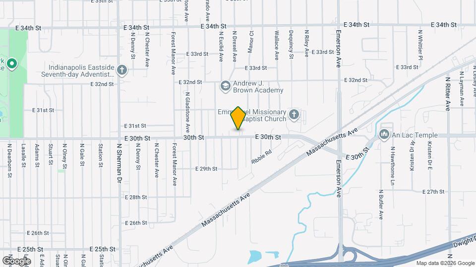 4622 E 30th St Map and Location Details