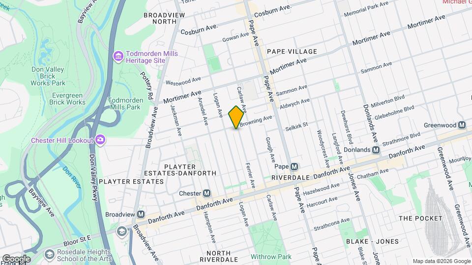 134 Ferrier Ave, Unit Unit #1 Map and Location Details