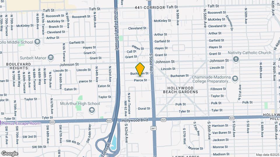 6045 Pierce St Map and Location Details