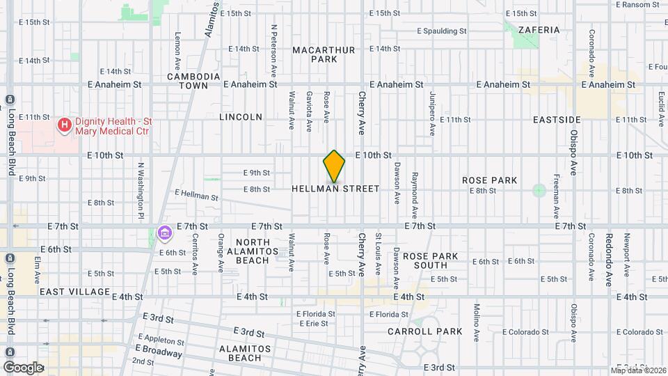 1817 E 8th St Map and Location Details