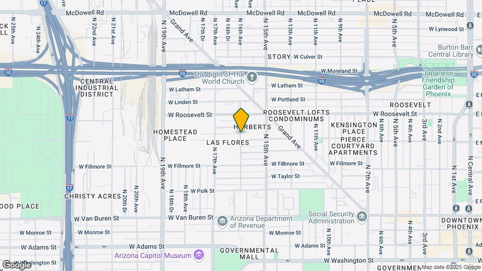 1548 W McKinley St, Unit 1 Map and Location Details