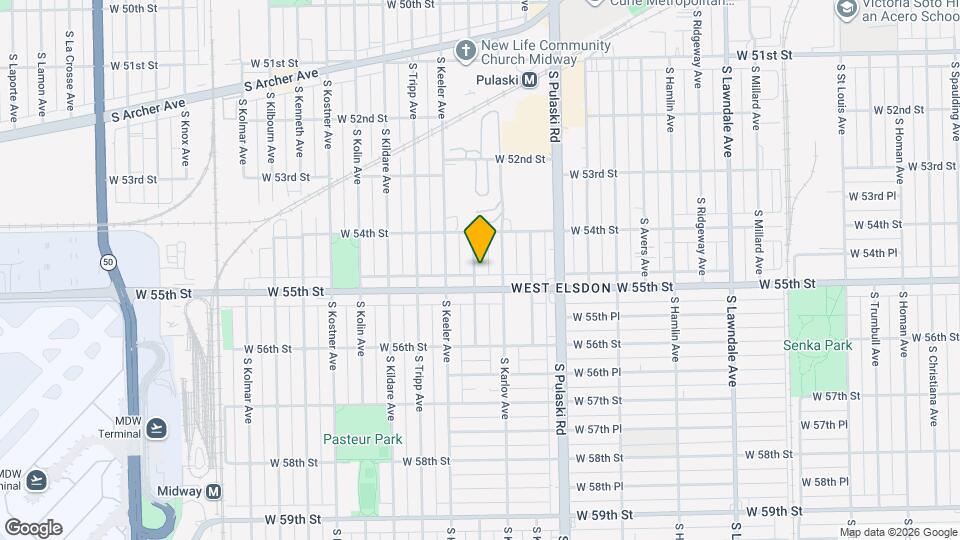 5441 S Kedvale Ave Mapa y Detalles de la Ubicación